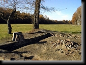 Bunker No. 2 - the second provisional gas chamber * At times, the bodies of those who had been murdered were burned in the area visible in the background * 760 x 570 * (123KB)